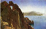 William Stanley Haseltine Canvas Paintings - Natural Arch at Capri